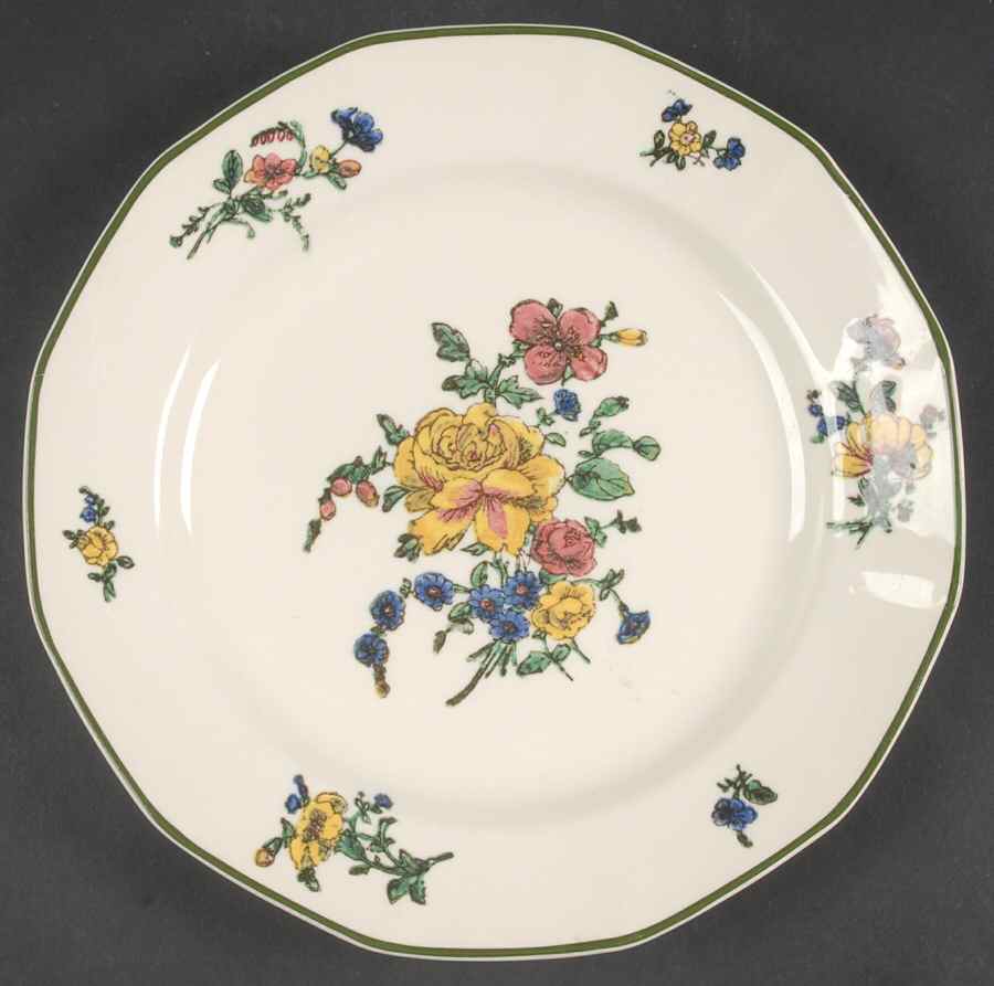 Old Trentham Sprays Luncheon Plate by Royal Doulton-1