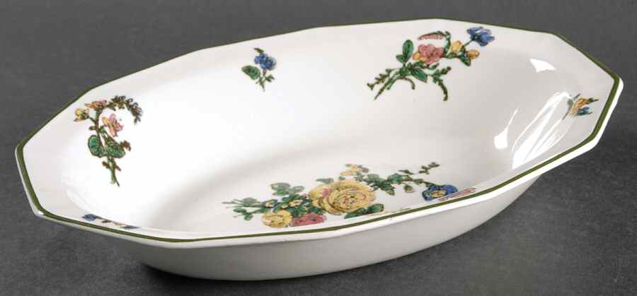 Old Trentham Sprays 9" Oval Vegetable Bowl by Royal Doulton-1