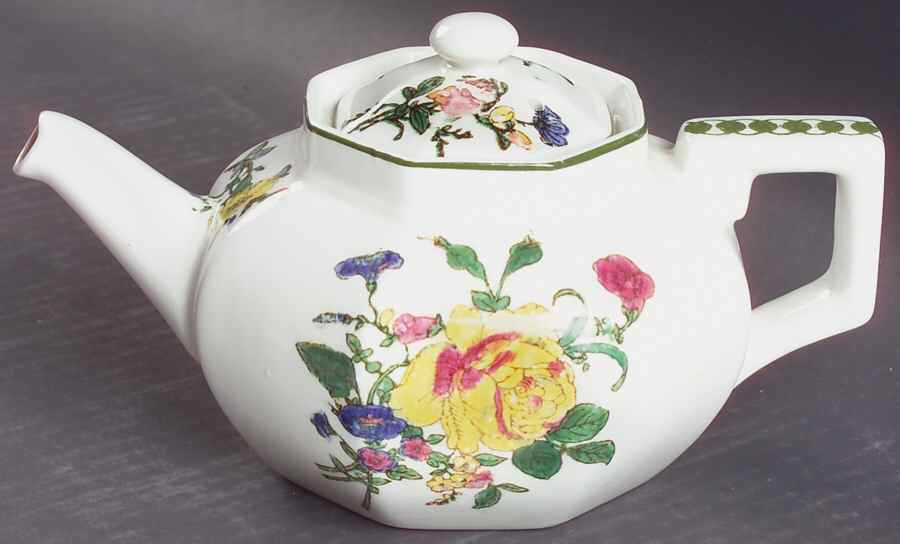 Old Trentham Sprays Teapot & Lid by Royal Doulton-1