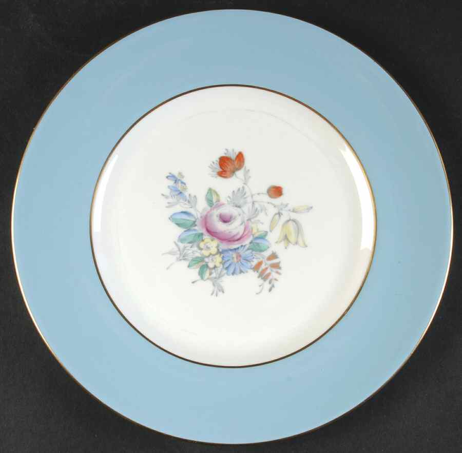 Old Westbury Blue Luncheon Plate by Royal Doulton-1