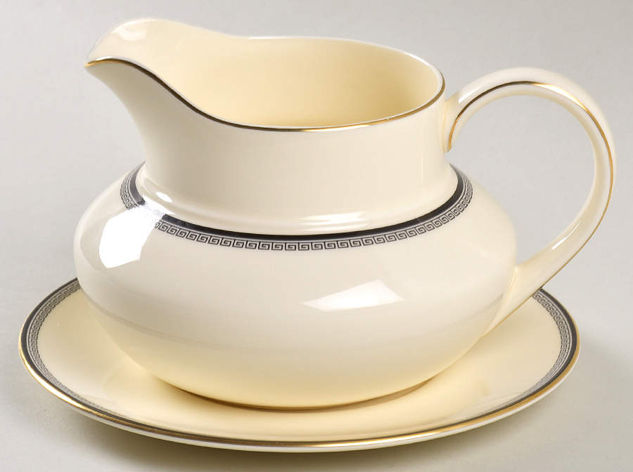 Olympia Round Gravy Boat & Underplate by Royal Doulton-1
