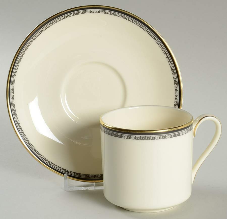 Olympia Flat Demitasse Cup & Saucer Set by Royal Doulton-1