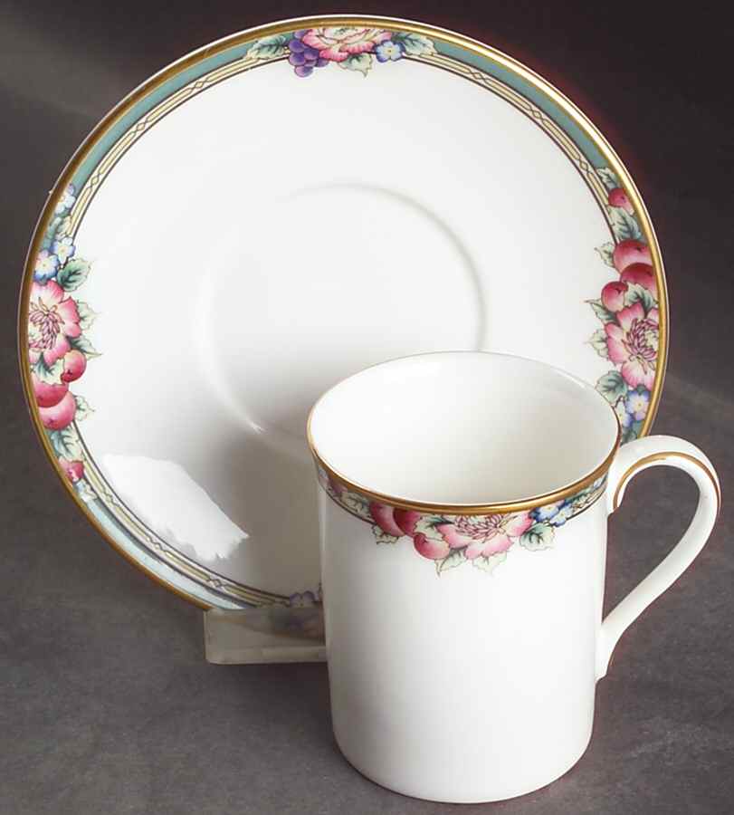 Orchard Hill Flat Demitasse Cup & Saucer Set by Royal Doulton-1