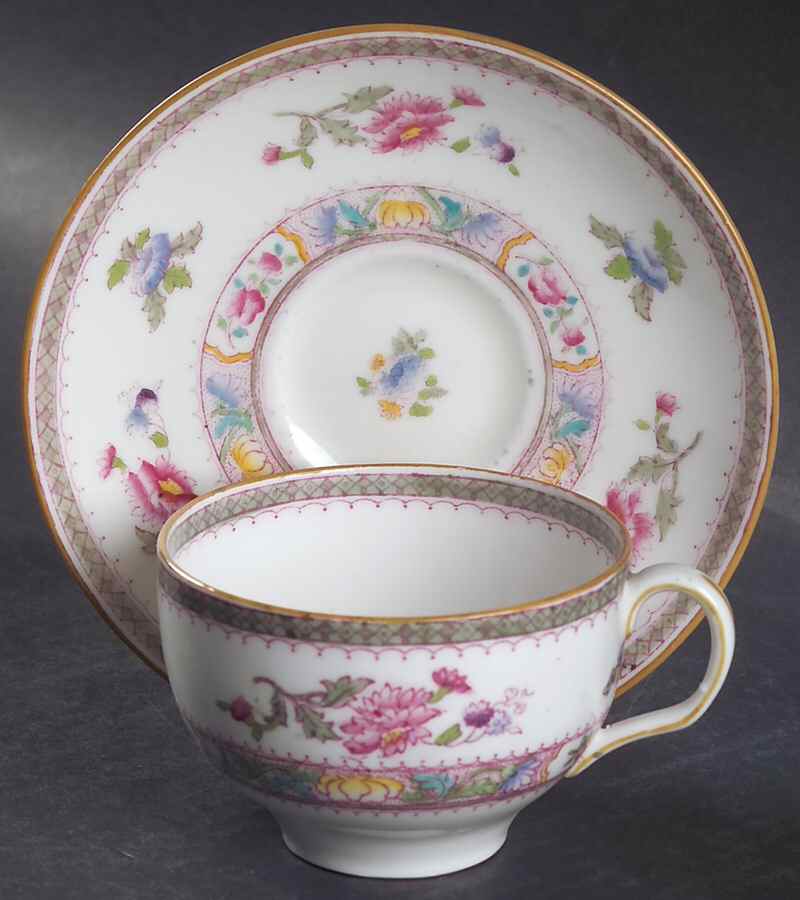 Orient Flat Cup & Saucer Set by Royal Doulton-1