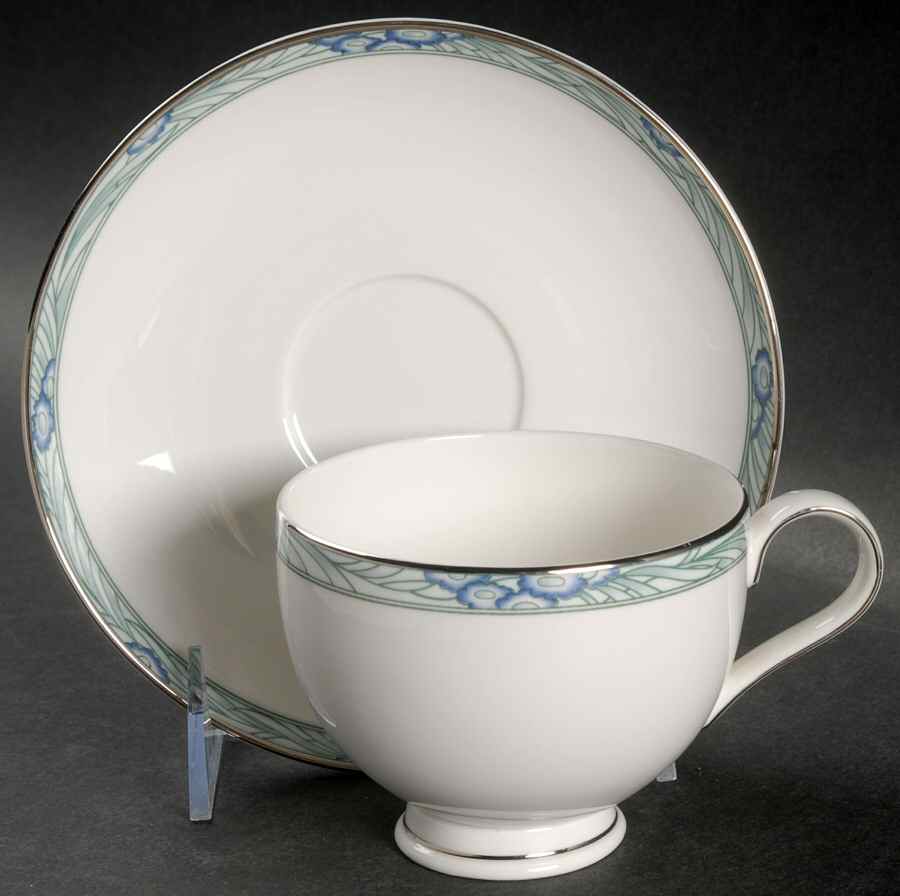 Orleans Footed Cup & Saucer Set by Royal Doulton-1