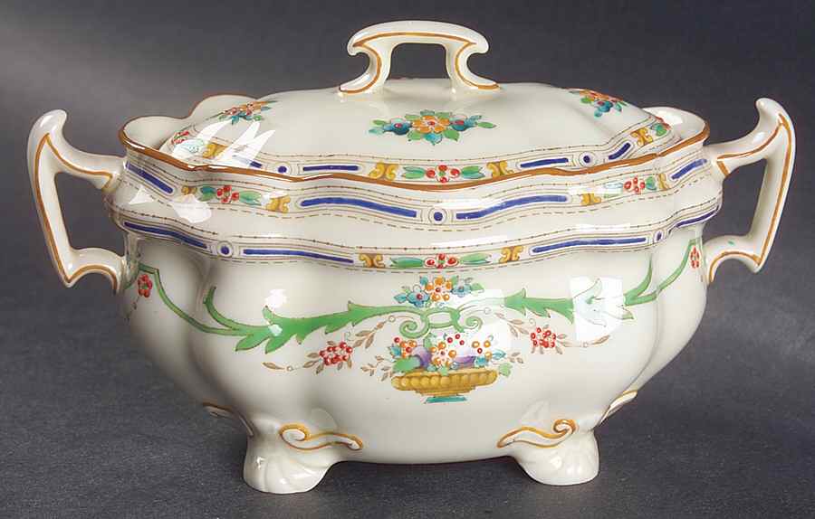 Ormonde Sugar Bowl & Lid by Royal Doulton-1