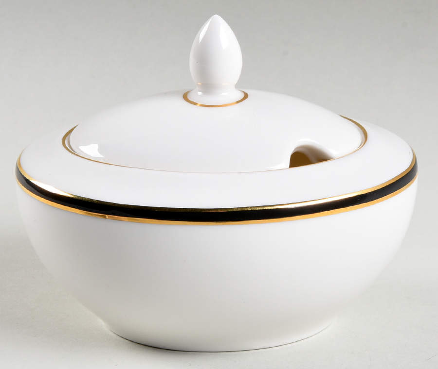 Oxford Black Lid for Sugar Bowl by Royal Doulton-1