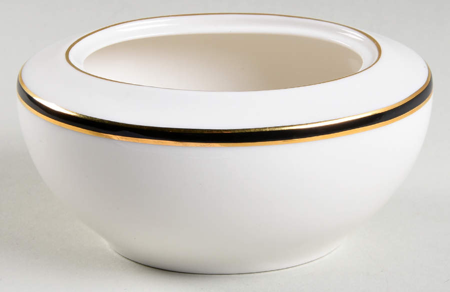 Oxford Black Sugar Bowl No Lid by Royal Doulton-1