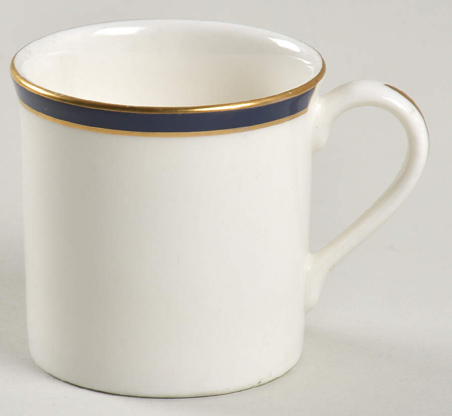 Oxford Blue Flat Demitasse Cup by Royal Doulton-1