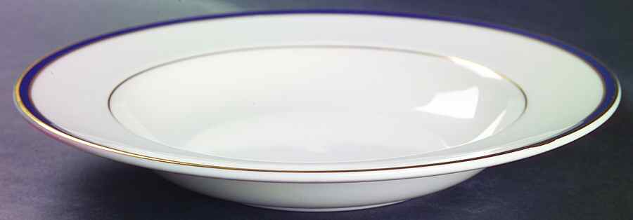 Oxford Blue Large Rim Soup Bowl by Royal Doulton-1