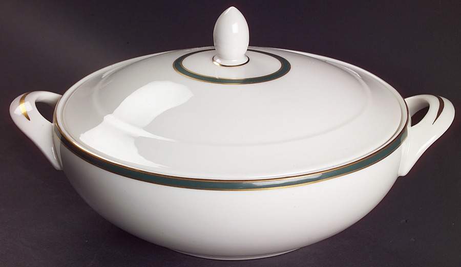 Oxford Green (England) Oval Covered Vegetable by Royal Doulton-1