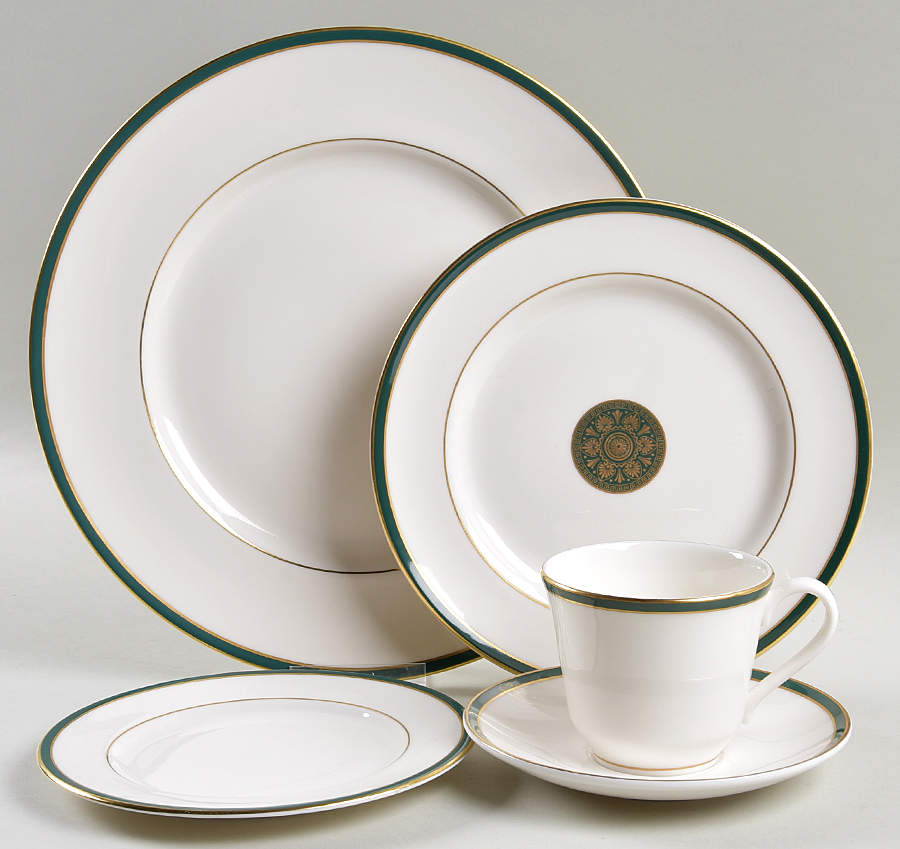 Oxford Green (England) 40 Piece Estate Set by Royal Doulton-1