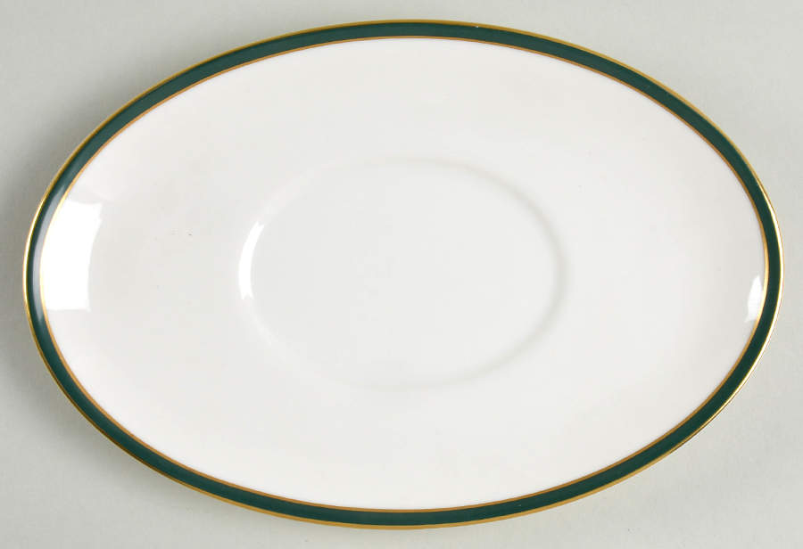 Oxford Green (England) Underplate for Gravy Boat by Royal Doulton-1