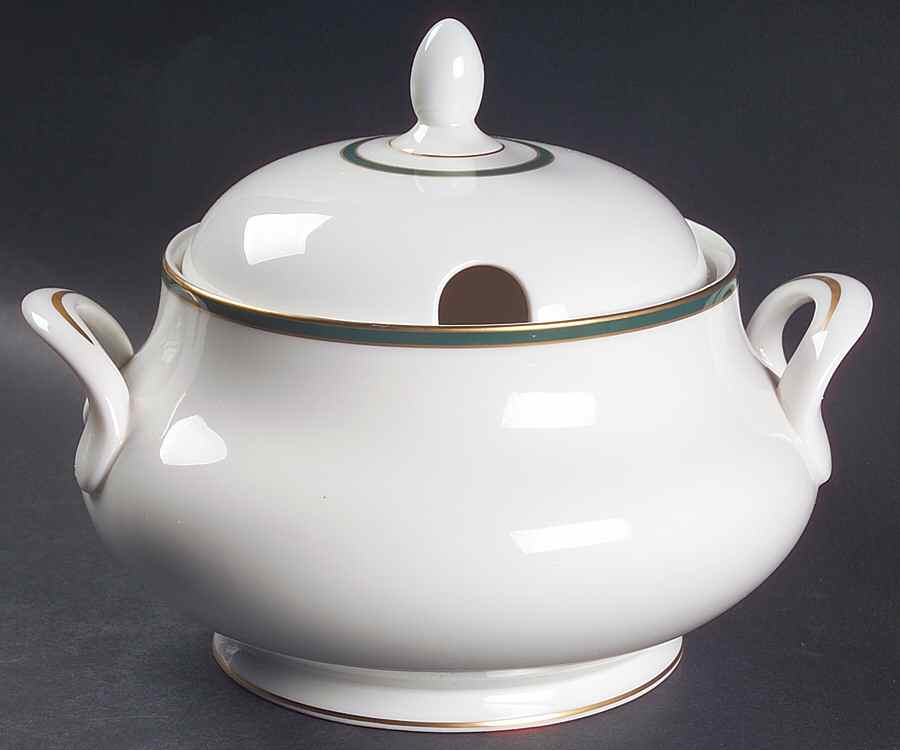 Oxford Green (England) Tureen &  Lid by Royal Doulton-1