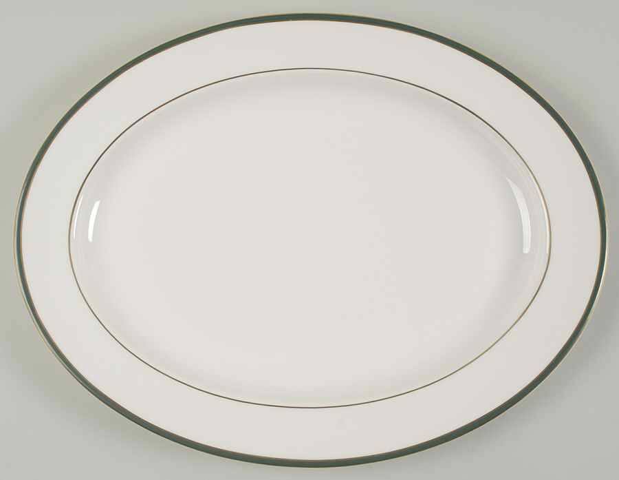 Oxford Green (England) 16" Oval Serving Platter by Royal Doulton-1