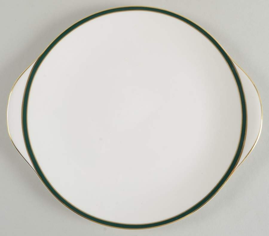 Oxford Green (England) Handled Cake Plate by Royal Doulton-1