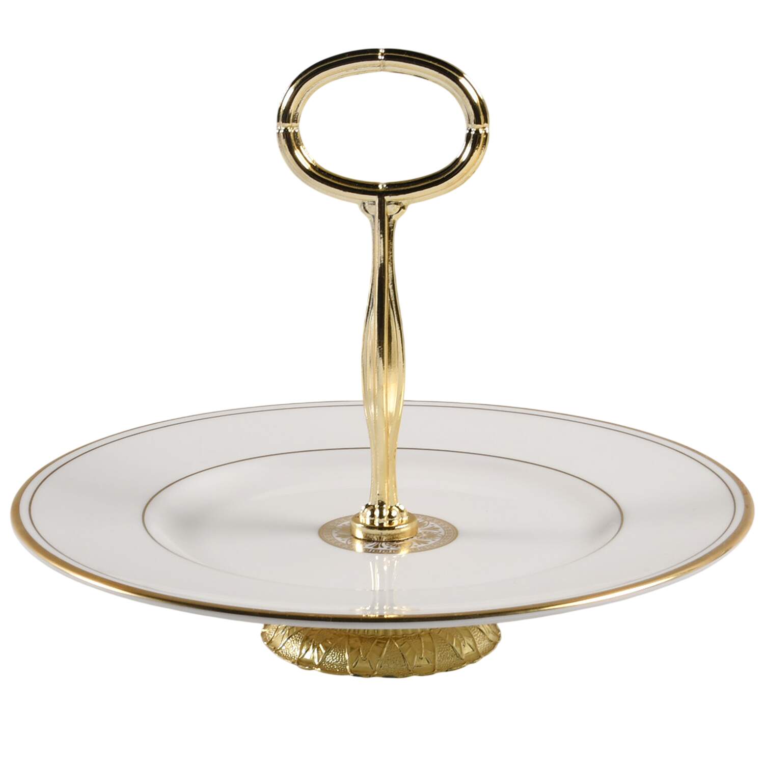 Oxford Gold 6" - 7" Tidbit (from Salad Plate) HC by Royal Doulton-1