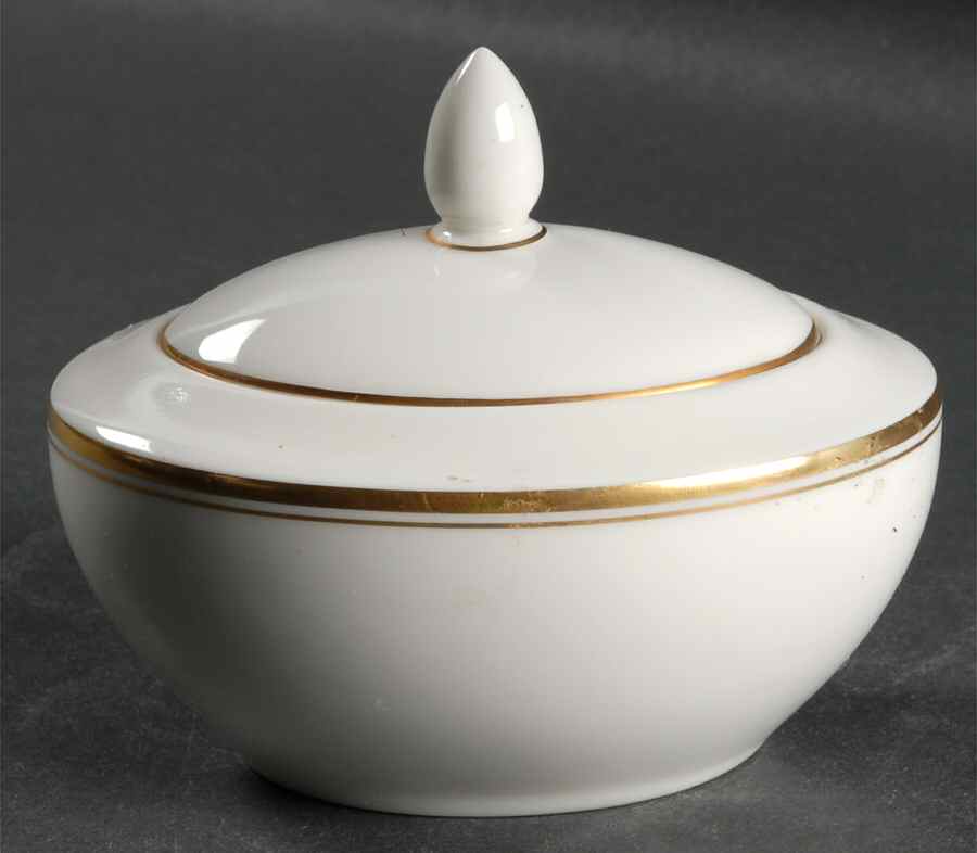 Oxford Gold Sugar Bowl & Lid by Royal Doulton-1