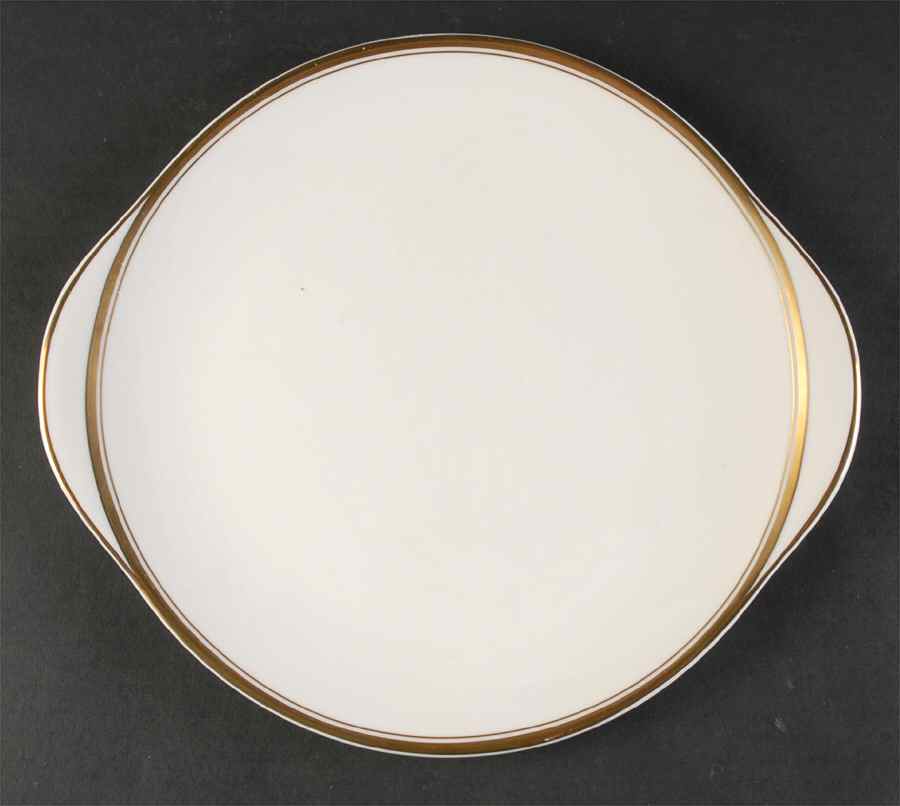 Oxford Gold Handled Cake Plate by Royal Doulton-1