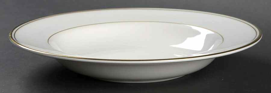 Oxford Gold Large Rim Soup Bowl by Royal Doulton-1