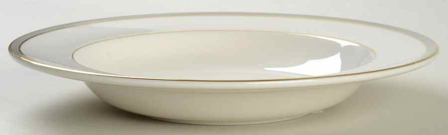 Oxford Gray Large Rim Soup Bowl by Royal Doulton-1