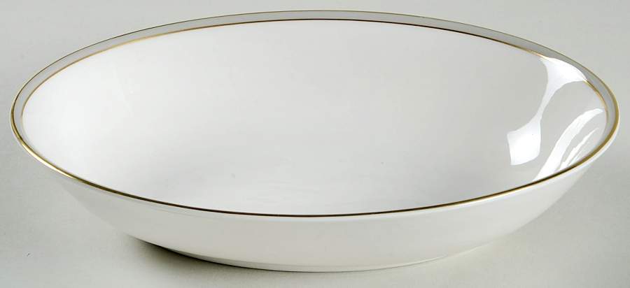 Oxford Gray 9" Oval Vegetable Bowl by Royal Doulton-1