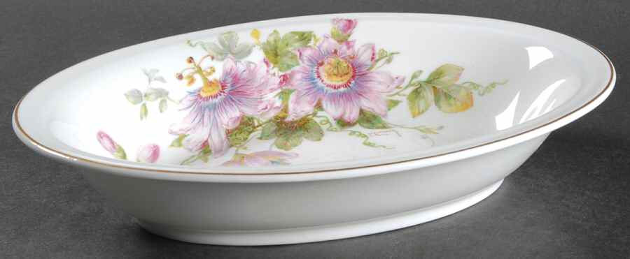 Passion Flower 10" Oval Vegetable Bowl by Royal Doulton-1