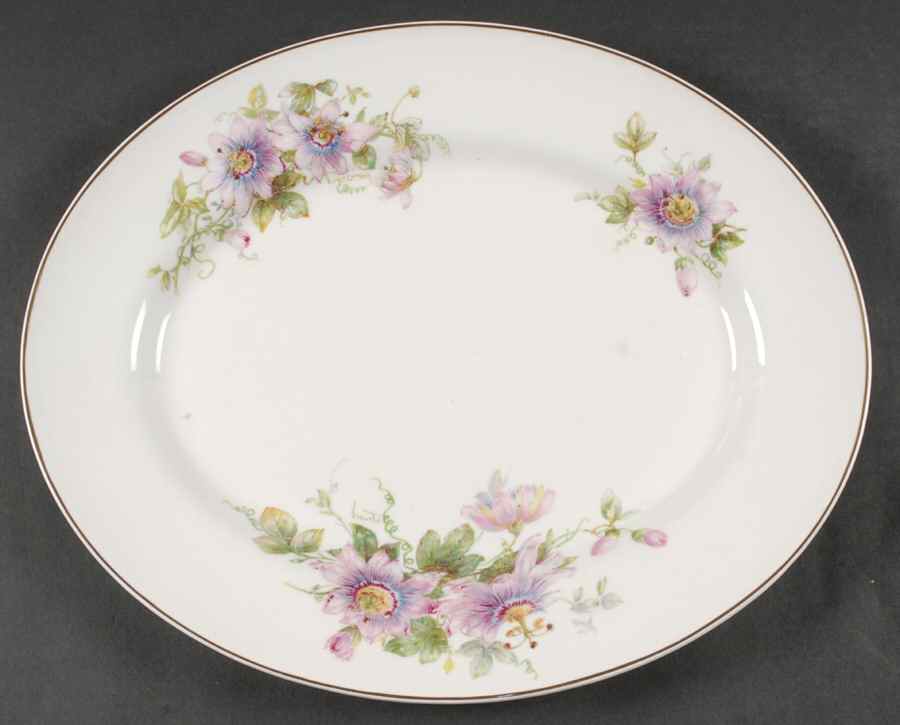 Passion Flower 15" Oval Serving Platter by Royal Doulton-1