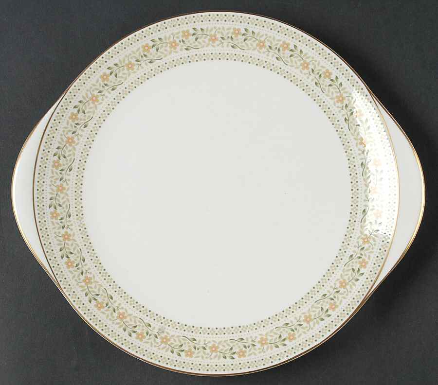 Paisley Handled Cake Plate by Royal Doulton-1