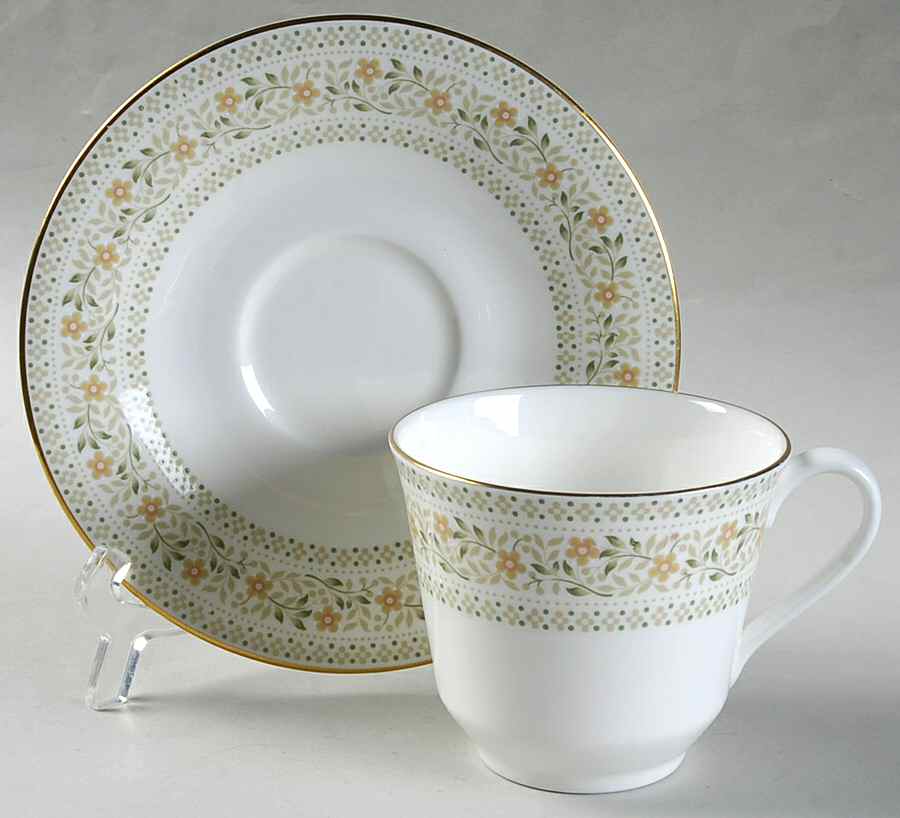 Paisley Flat Cup & Saucer Set by Royal Doulton-1