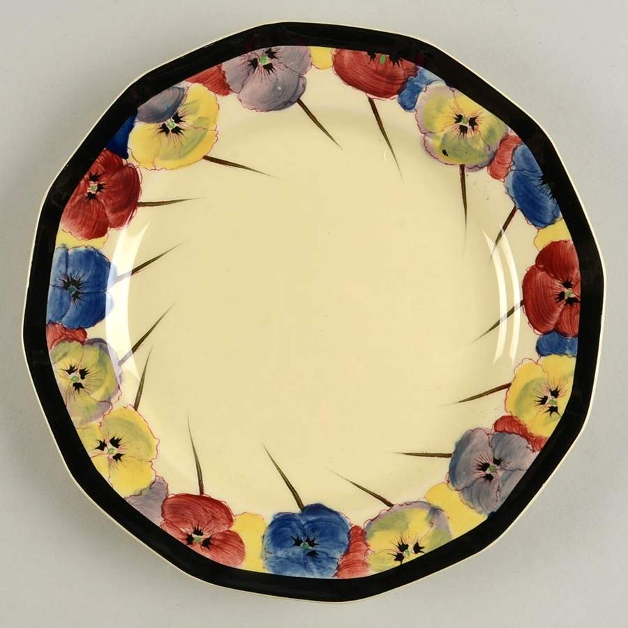 Pansy Salad Plate by Royal Doulton-1