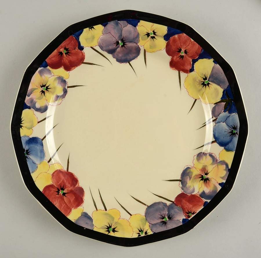 Pansy Luncheon Plate by Royal Doulton-1