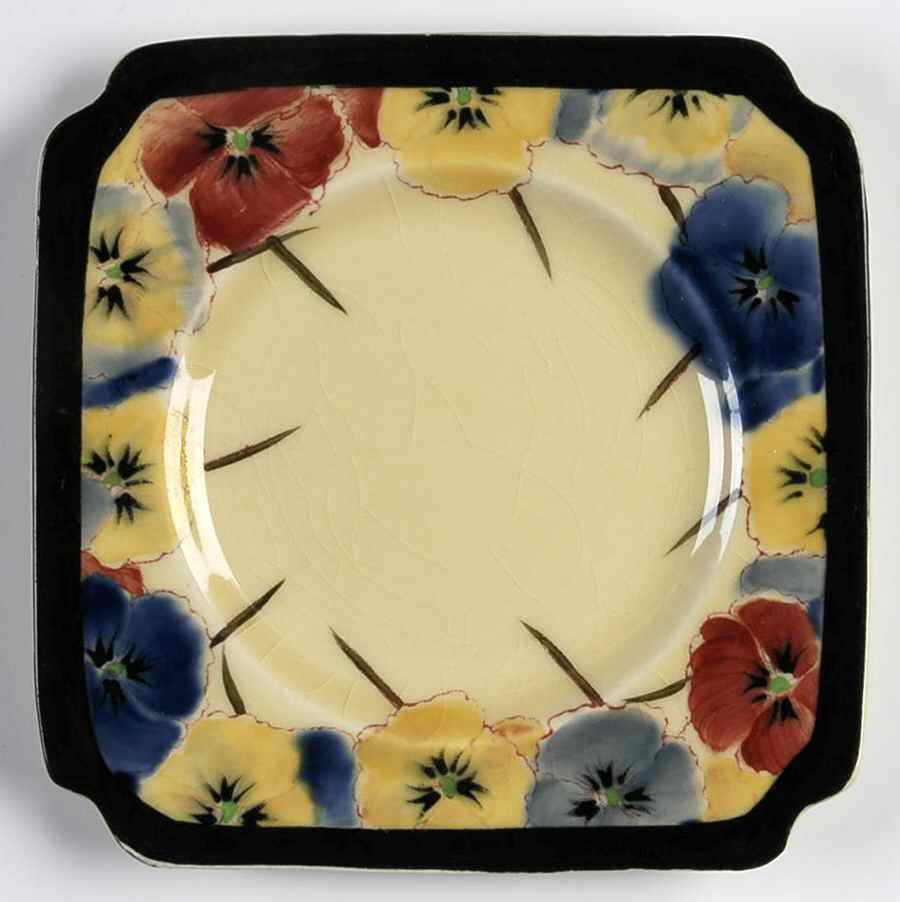 Pansy Square Bread & Butter Plate by Royal Doulton-1