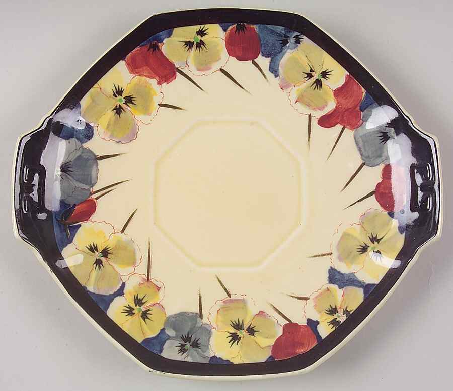 Pansy Handled Cake Plate by Royal Doulton-1