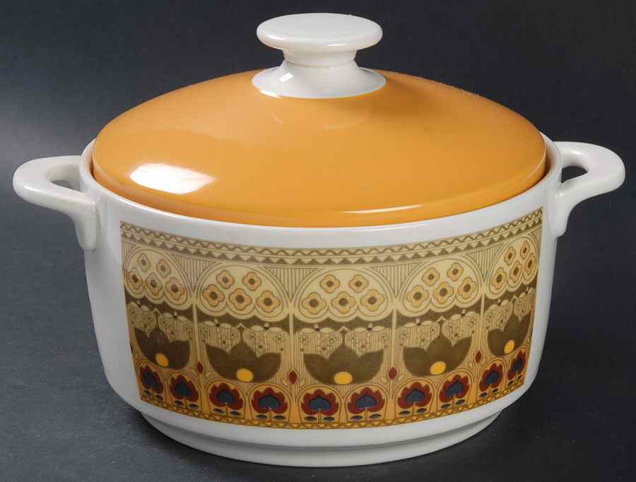 Parquet Small Oven-To-Table Round Covered Casserole by Royal Doulton-1