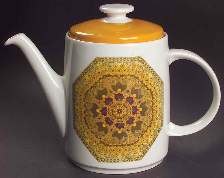 Parquet Teapot & Lid by Royal Doulton-1