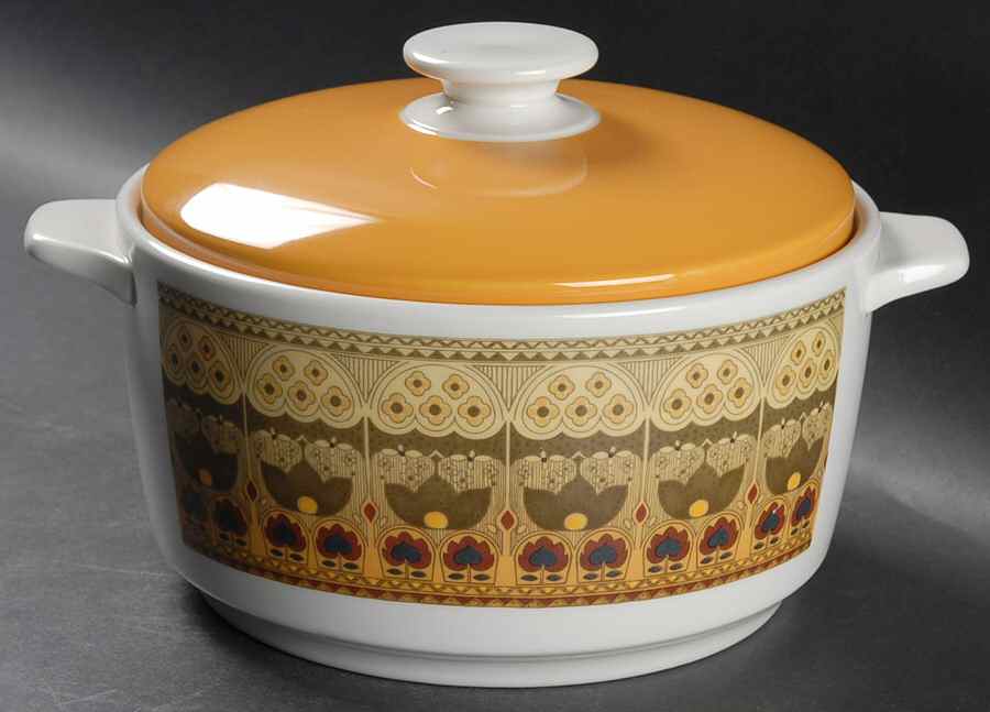 Parquet 1.5 Qt Round Covered Casserole by Royal Doulton-1