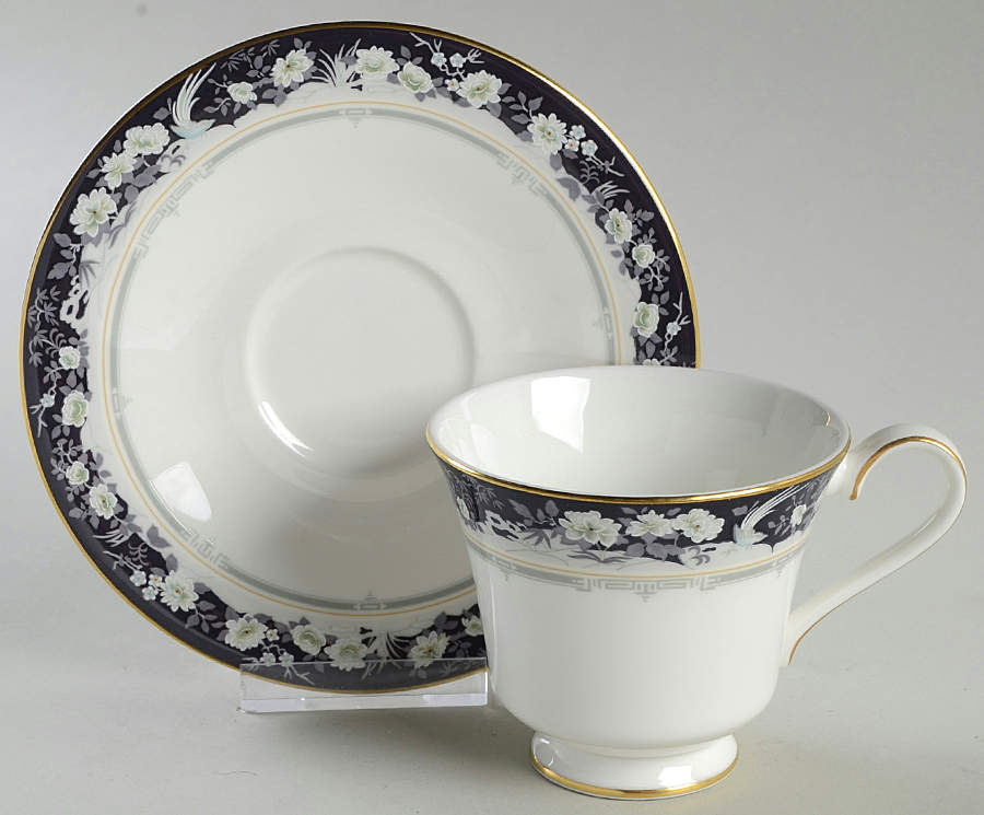 Paradise Footed Cup & Saucer Set by Royal Doulton-1