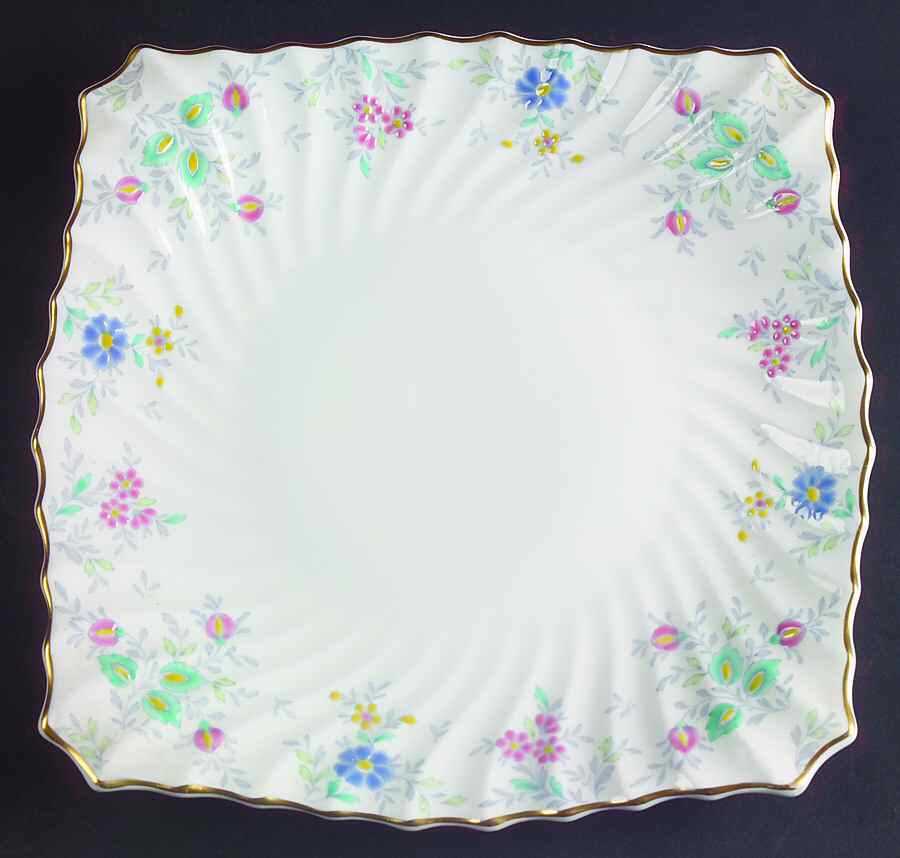 Pastoral Square Cake Plate by Royal Doulton-1