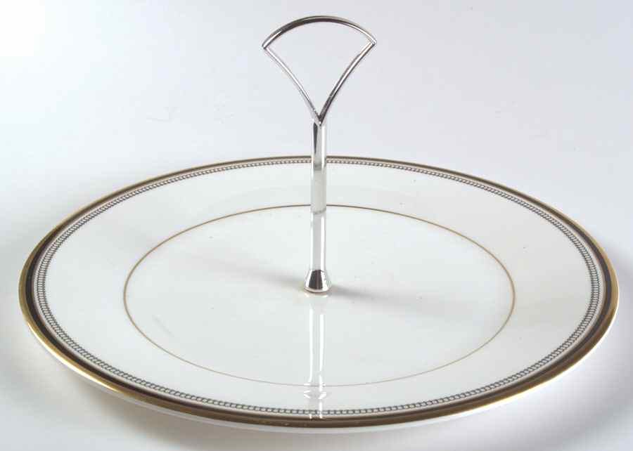 Pavanne Round Serving Plate with Handle (DP) by Royal Doulton-1