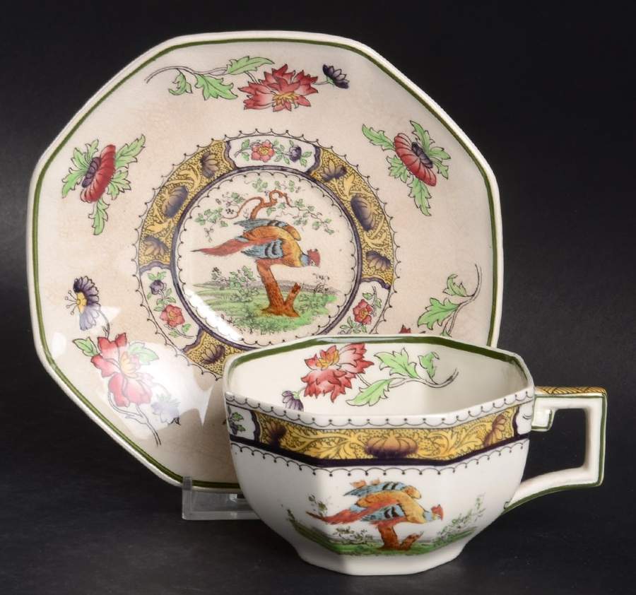Pekin Flat Cup & Saucer Set by Royal Doulton-1