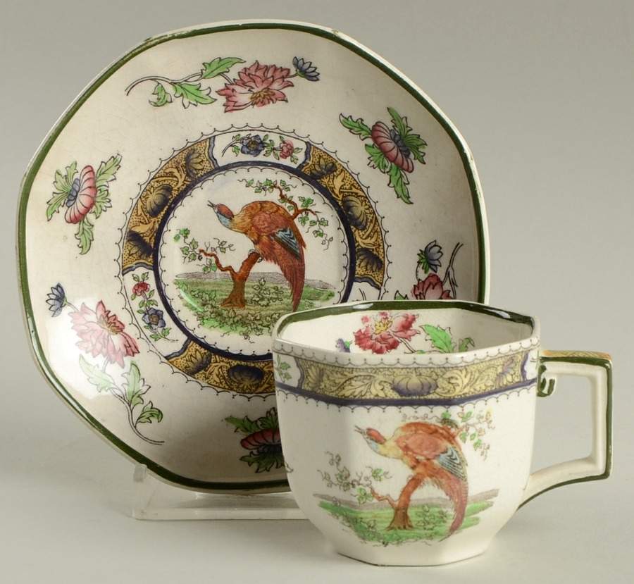 Pekin Flat Demitasse Cup & Saucer Set by Royal Doulton-1
