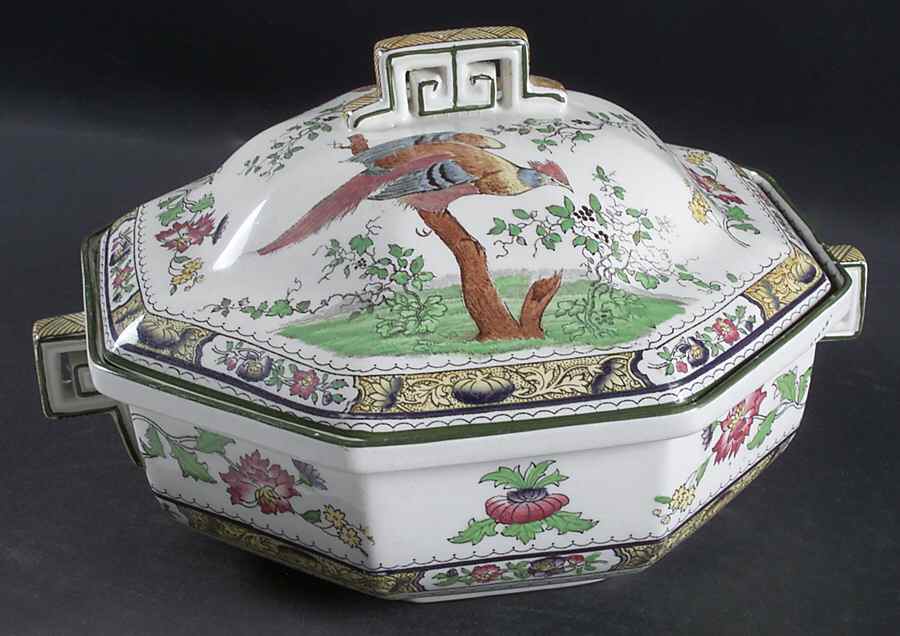 Pekin Octagonal Covered Vegetable by Royal Doulton-1