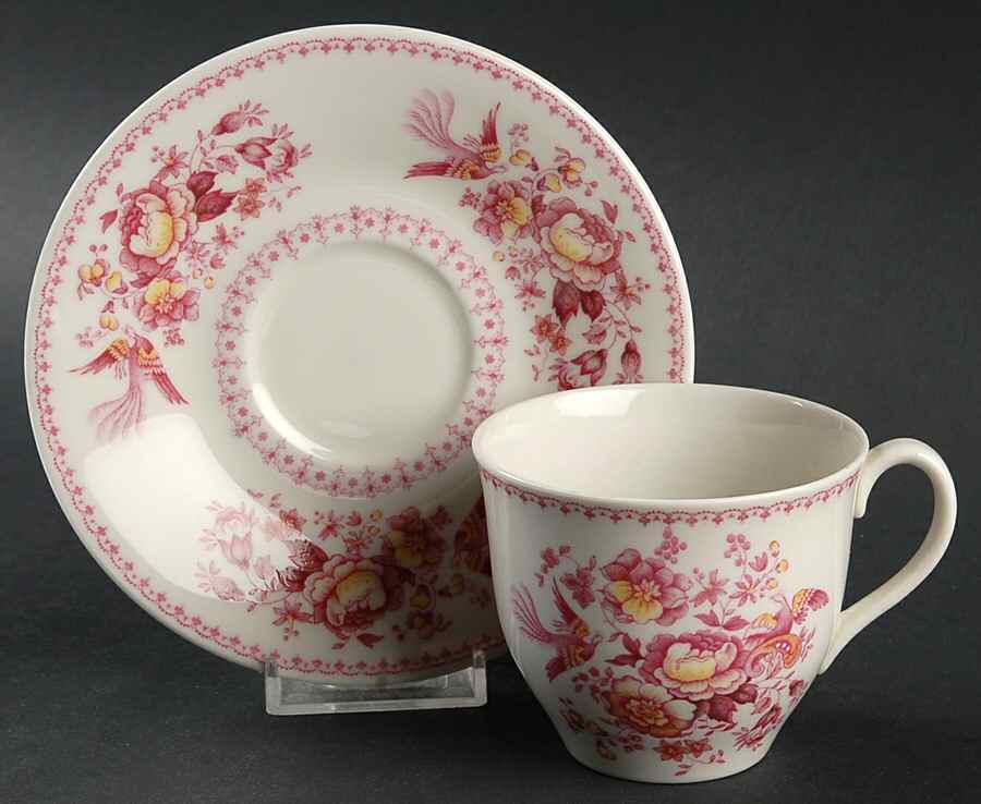 Phoenix Flat Cup & Saucer Set by Royal Doulton-1