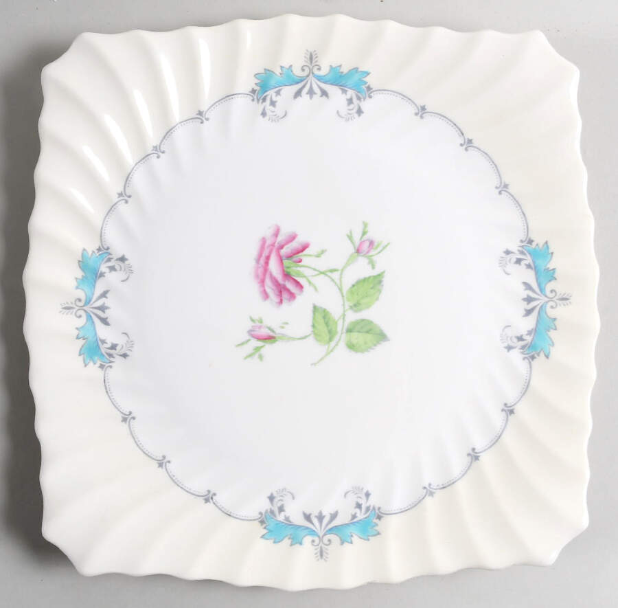 Picardy Square Cake Plate by Royal Doulton-1