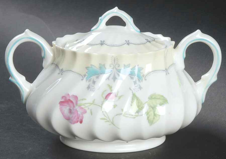 Picardy Sugar Bowl & Lid by Royal Doulton-1