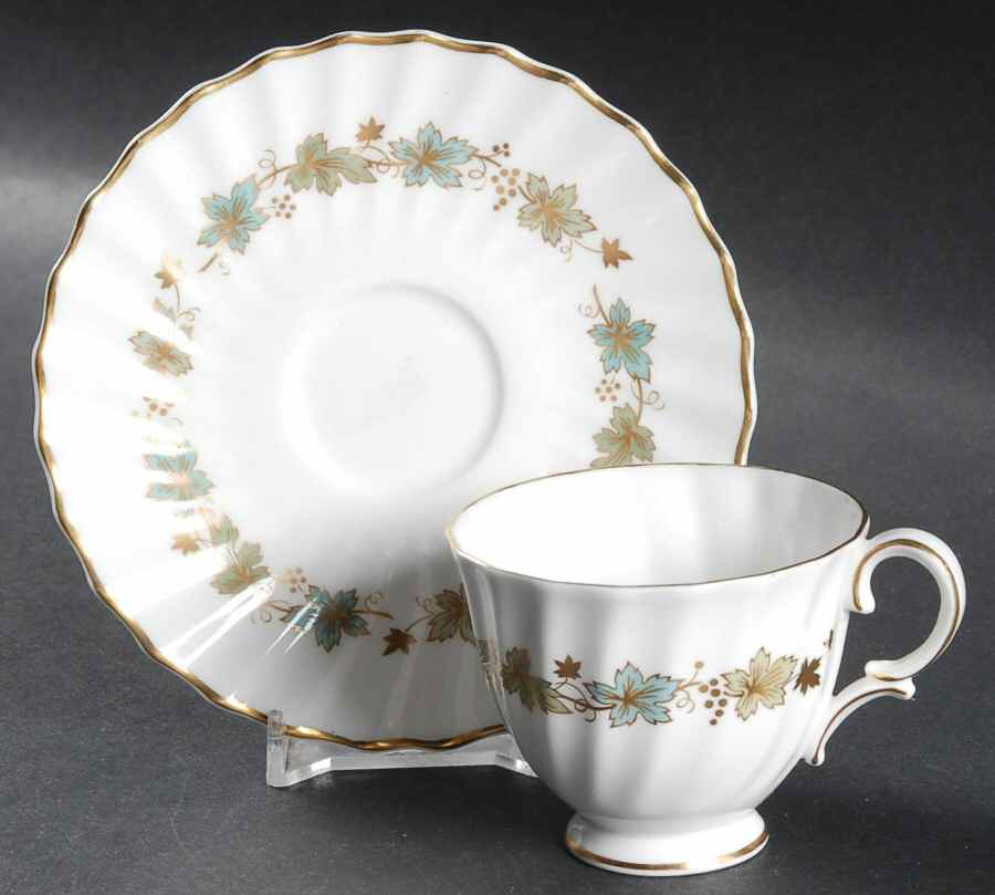 Piedmont Footed Demitasse Cup & Saucer Set by Royal Doulton-1