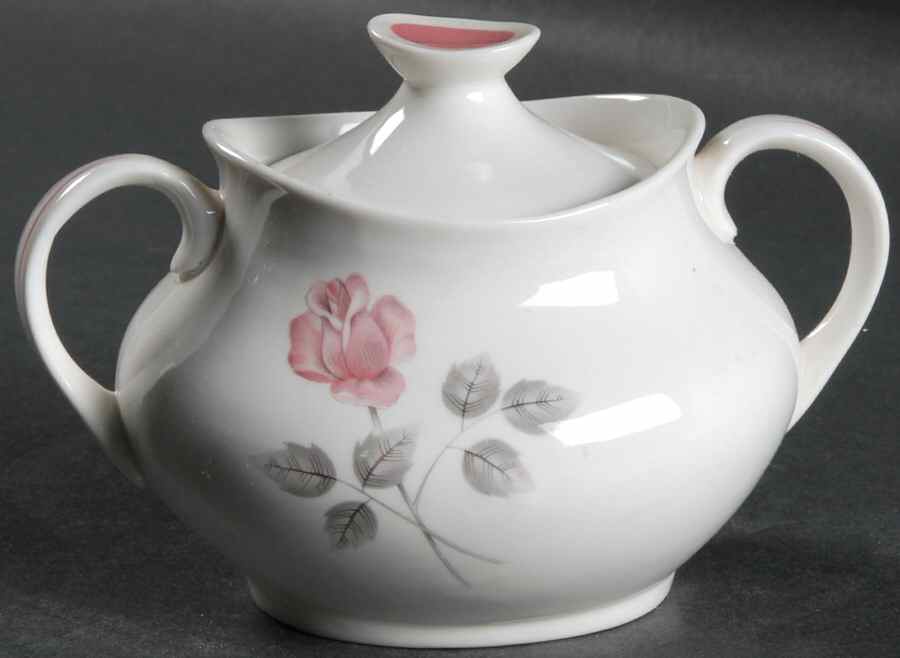 Pillar Rose Sugar Bowl & Lid by Royal Doulton-1