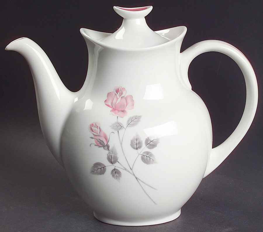 Pillar Rose Coffee Pot & Lid by Royal Doulton-1