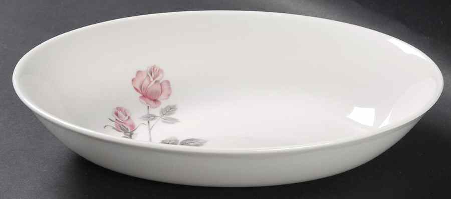 Pillar Rose 9" Oval Vegetable Bowl by Royal Doulton-1